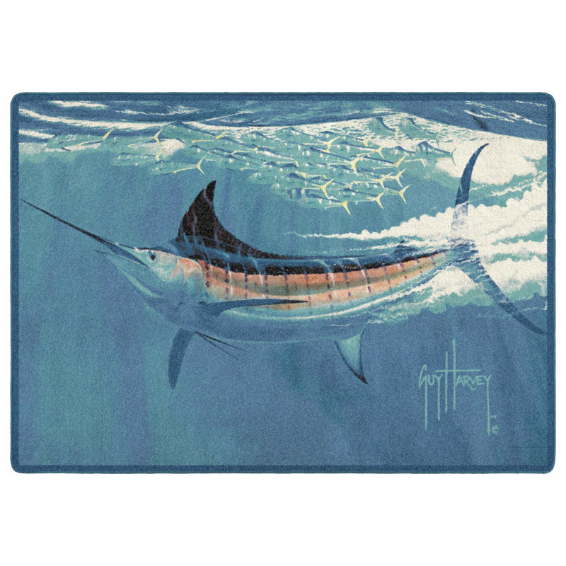 Tapis à frottement Guy Harvey, Rectangle 7 pi 8 po x 10 pi 9 po