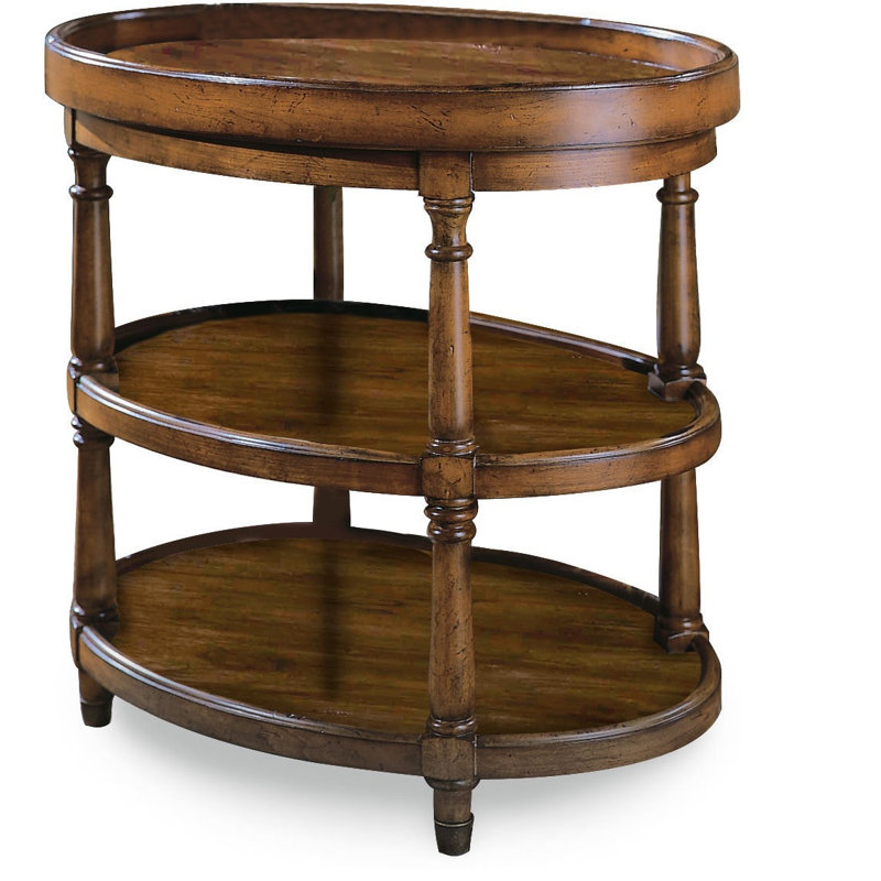 Seven Seas Solid Wood Tray Top End Table