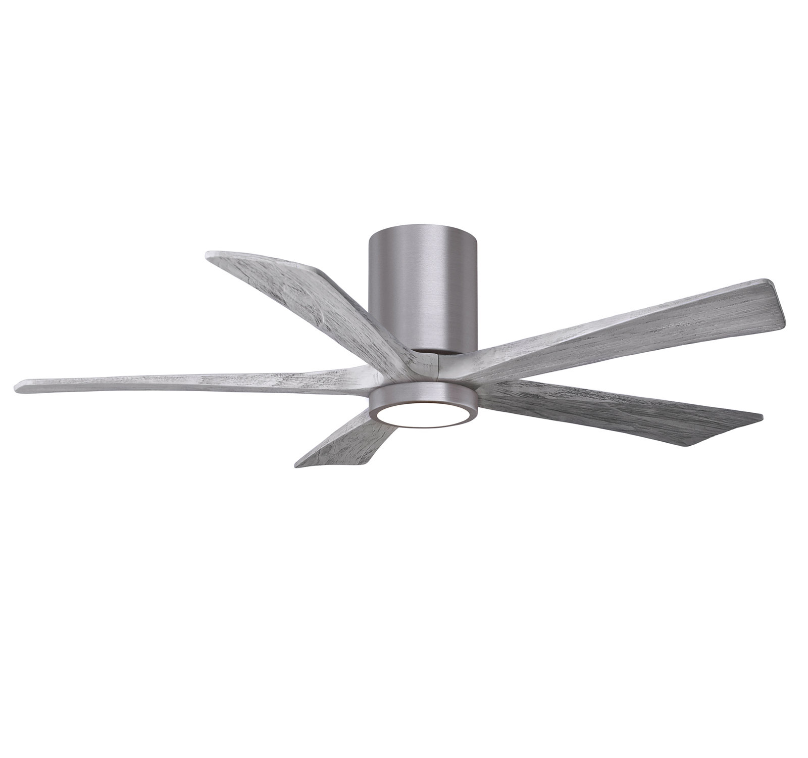 Irene Ceiling Fan with LED Light Kit, Brushed Pewter, 52", Barn Wood Tone