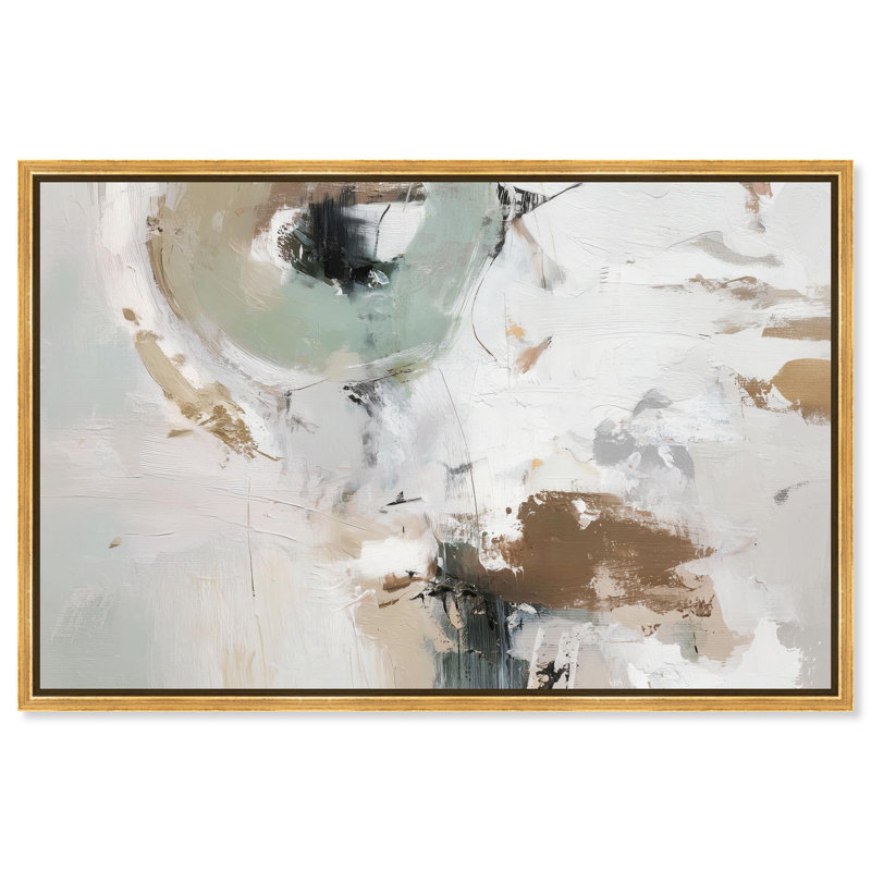 "Misty Forms I", reproduction d'art sur toile par Art Remedy, cadre doré, 15 x 10, H 11 po x l 16 po, Cadre doré