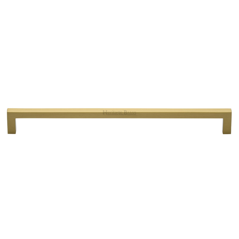 Heritage Brass Metro Heritage Cabinet Pull City Design, 26.6cm L x 1cm W, Satin Brass