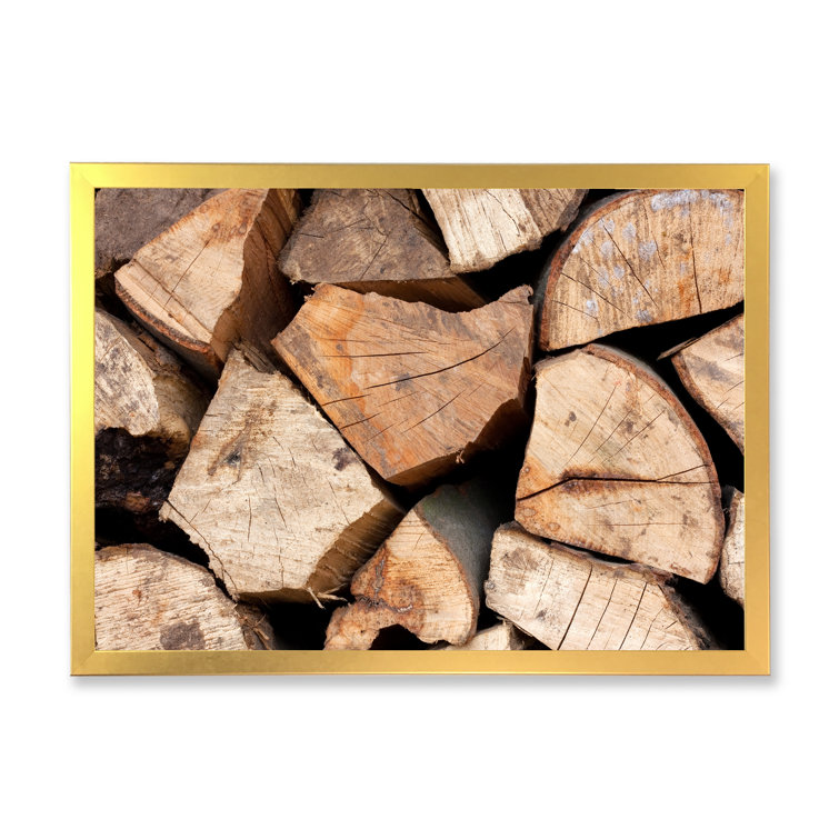 Millwood Pines Stack Of Firewood On Canvas Painting