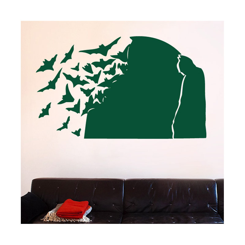 Animals Wall Decal, Green, Large