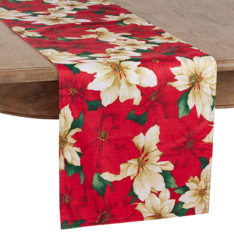 Chemin de table poinsettia Jenkintown, L 72 po x l 16 po
