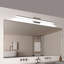 Luminaires de meuble-lavabo de style moderne avec fonction d'éclairage à DEL pour utilisation dans la salle de bain Luminaire de salle à manger de 39 po ou 24 W blanc avec finition chromée
