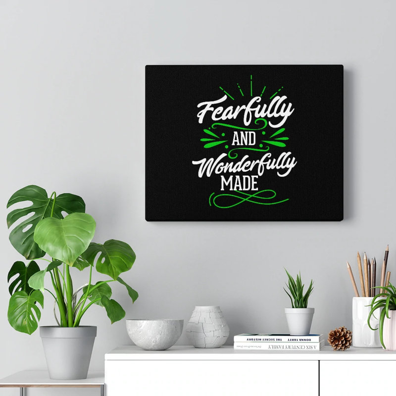 Wonderfully Made - Wrapped Canvas Print, 28cm H x 36cm W