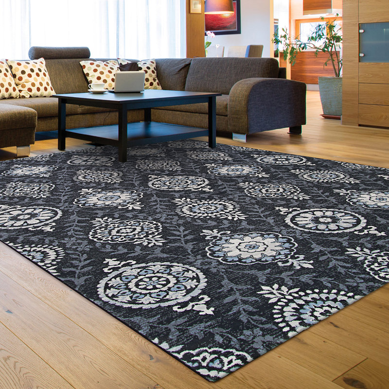 Tapis d'intérieur ardoise Ames, Rectangle 6 pi 6 po x 9 pi 6 po