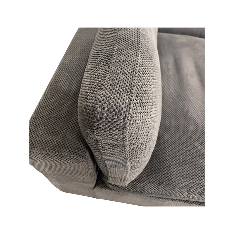 Canapé modulaire rembourré entièrement compressé, Gris clair