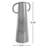 Tamera And Gray Ceramic Textured Cone Vase With Curved Handles