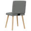  Ensemble de 4 chaises de salle à manger gris foncé