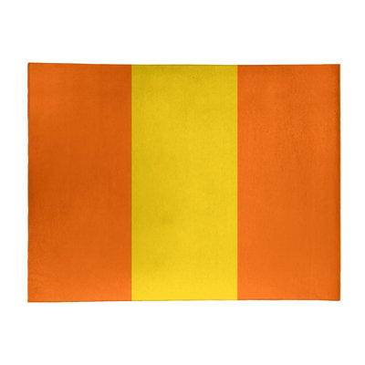 Tapis orange rayé/jaune Miami