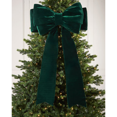 133cm Solid Colour Velvet Bow