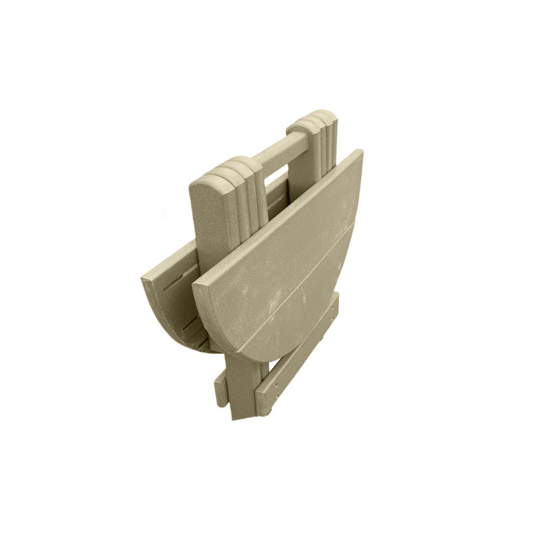 Table d'appoint pliante pour patio Phat Tommy, Beige