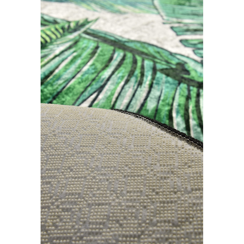 Durable Hall Carpet (2.6 x 6.6 ft) | 100% Polyester, Pile Height: 0.2 in, Total Thickness: 0.4 in | Antibacterial, Non-Slip Underside, Machine Washable | Ideal for Home Entryways, Elegant and Functional Design