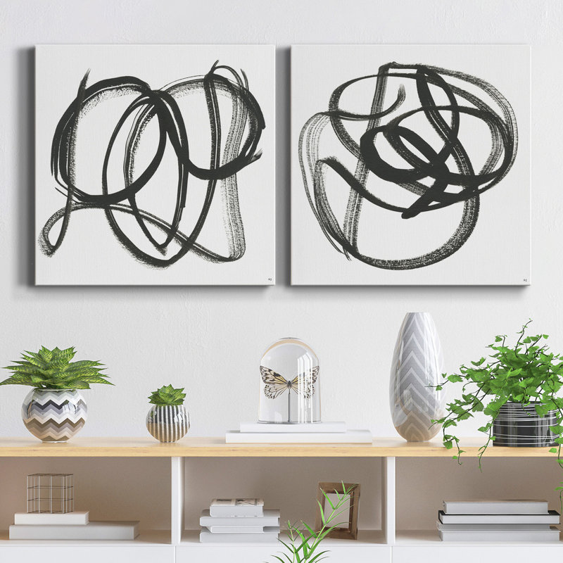 Le long du chemin III - ensemble de 2 reproductions sur toiles tendues, H 24 po x l 48 po x P 1 po