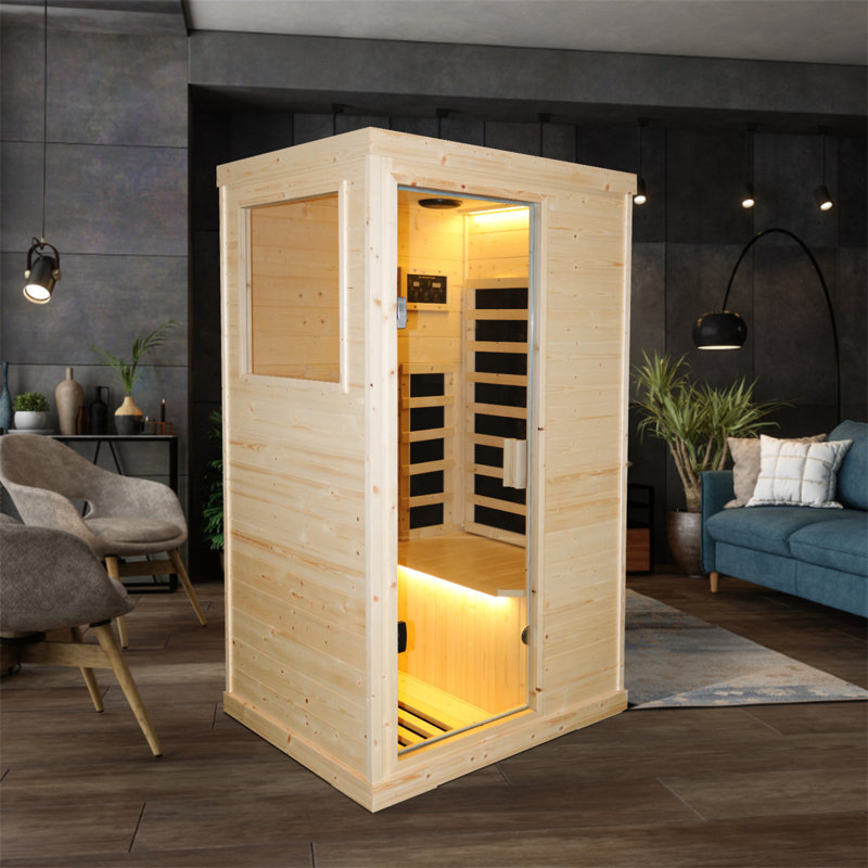 Poils de sauna infrarouge lointain pour une personne
