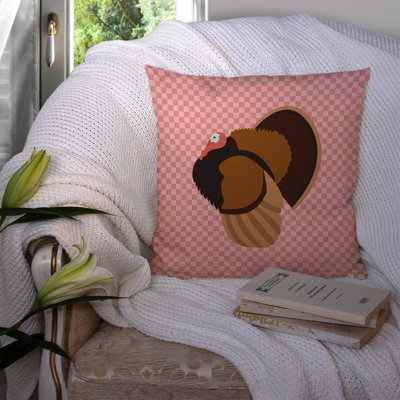Coussin décoratif d’extérieur carré en toile de turquie