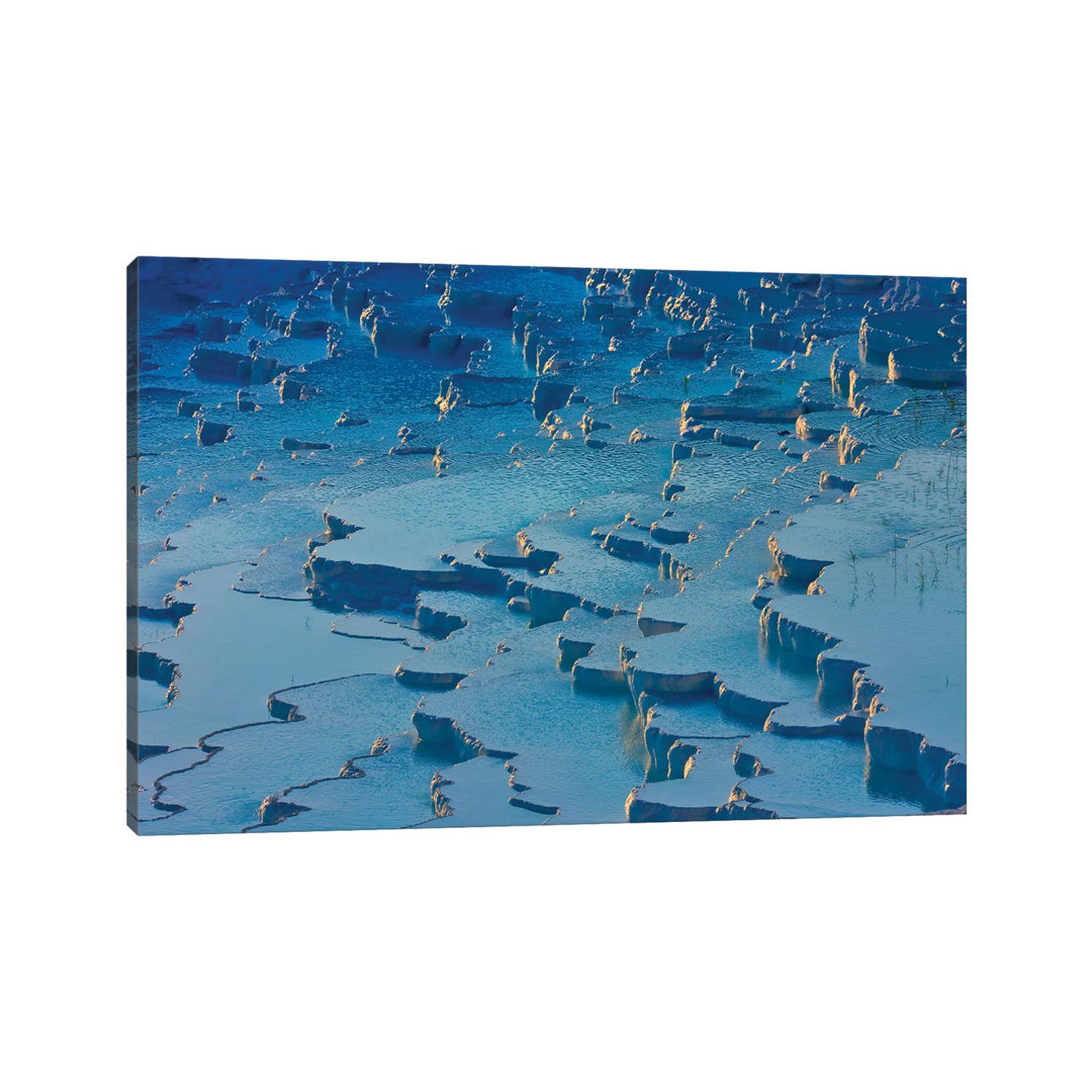 Travertine Terraces Of Pamukkale (UNESCO World Heritage Site), Turkey by Keren Su - Wrapped Canvas Painting