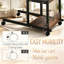 Bureau debout compact, chariot utilitaire à hauteur réglable, table à collation mobile, table basse, mini chariot-bar, table de jardin mobile