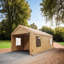 Abri de garage portatif 12 x 20 pi avec fenêtres de ventilation - Spacieux, robuste et ventilé, pour l'extérieur, abri pour véhicules