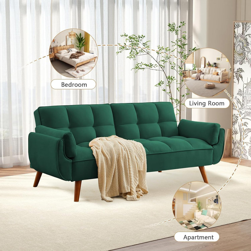 Fauteuil d'appoint rembourré en mousse Arnbert, Green