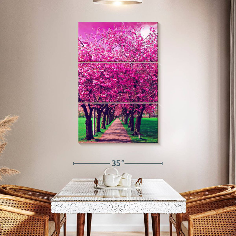 Harnek Pink Plum Trees, 50" H x 32" W