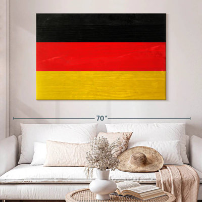 Wood Germany Flag