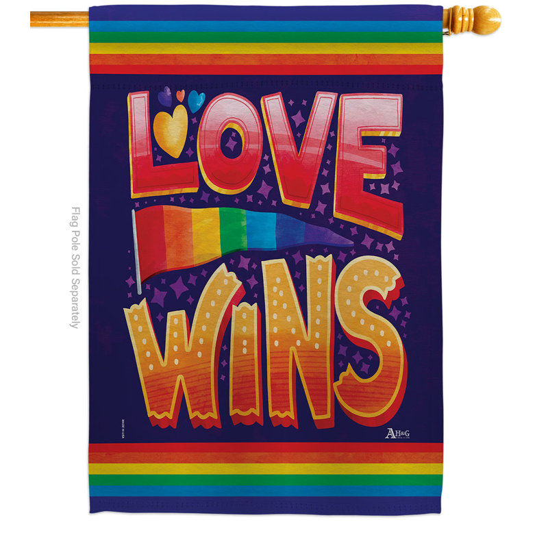 Drapeau de jardin en polyester 19 x 13 po Kyahna
