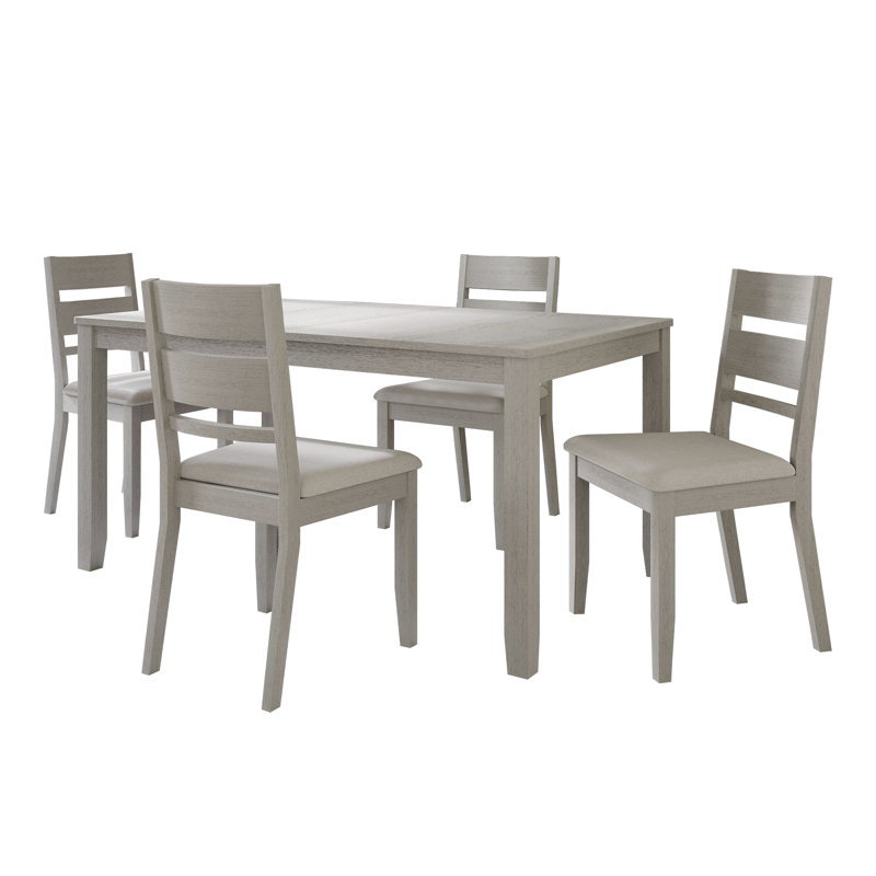 Ocossio 4 - Person Four Leg Dining Set, White