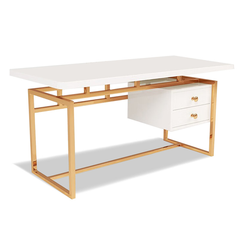 Bureau d'écriture simple à usage domestique, H 29,53 po x l 70,87 po x P 23,62 po