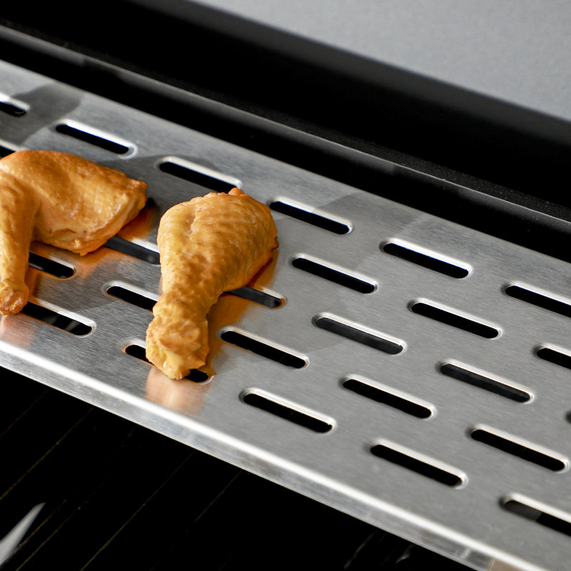 Outsunny 4 - Burner Free Standing Propane 10000 BTU BTU Gas Grill with Side Burner