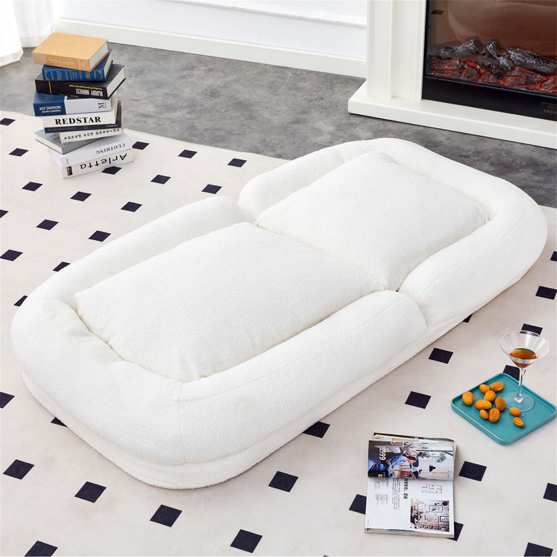 Canapé-lit pliant polyvalent avec 5 positions réglables pour les jeux, la méditation, la relaxation et une utilisation polyvalente dans de petits espaces