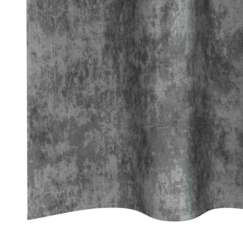Alithia Velvet Room Darkening Curtain Pair, Grey, 140cm Width x 140cm Drop