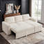 Canapé-lit modulaire en L avec rangement blanc-357865084