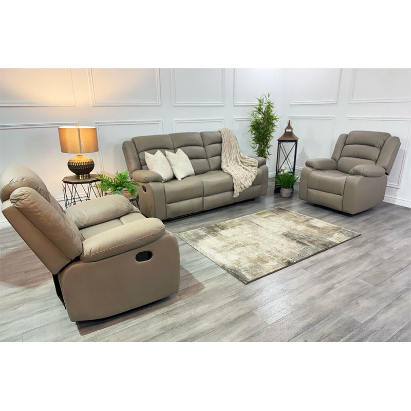 Mykita 510.54cm Wide Glider Standard Recliner, Beige