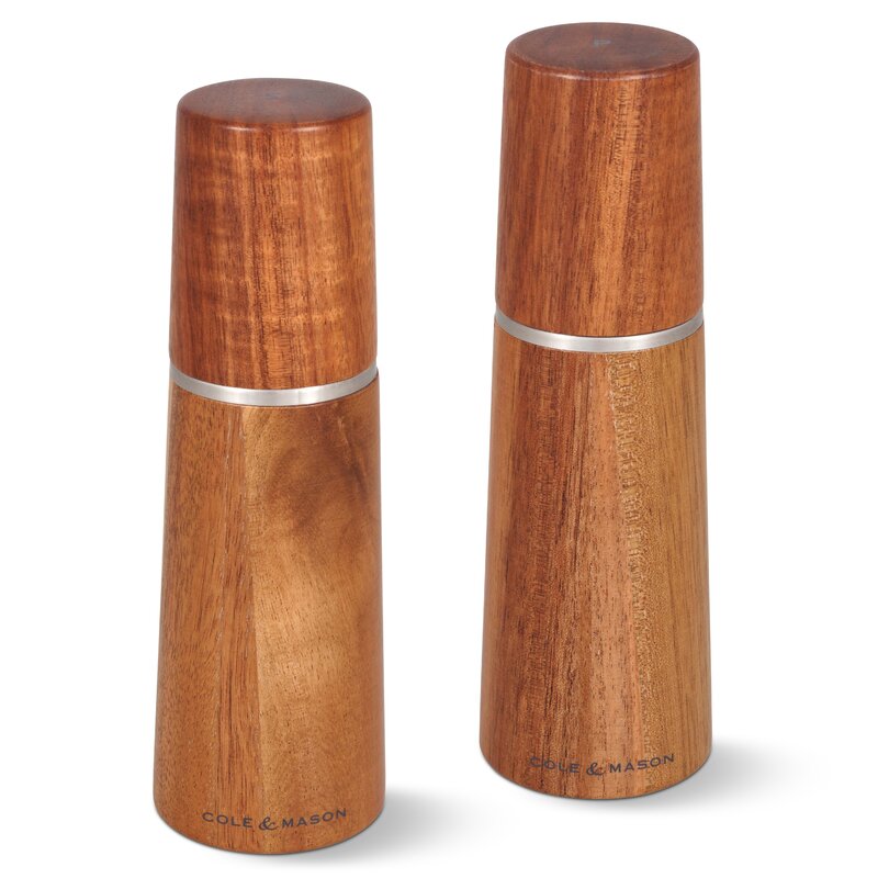 COLE & MASON Derwent Salt and Pepper Grinder Set - Stainless Steel