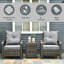 Patio Furniture,Storage Table Chairs