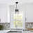Levona 1-Light Kitchen Island Pendant, Hand-Blown Gradient Grey Water Glass, Height Adjustable-1352255196-1359453733
