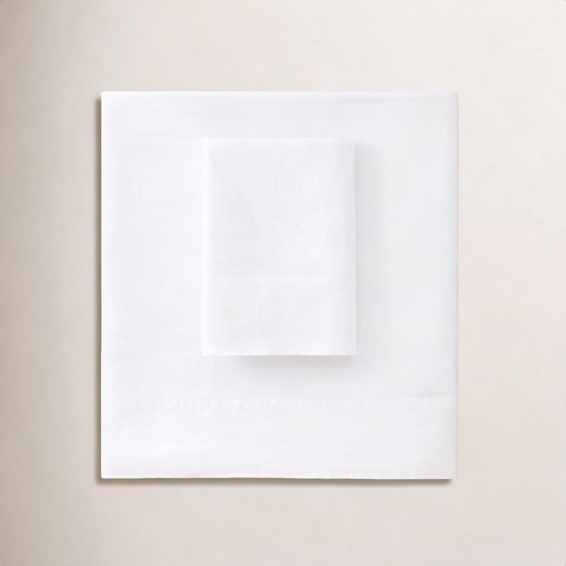 Lush Linen Sheet Set, Queen Sheet Set, White