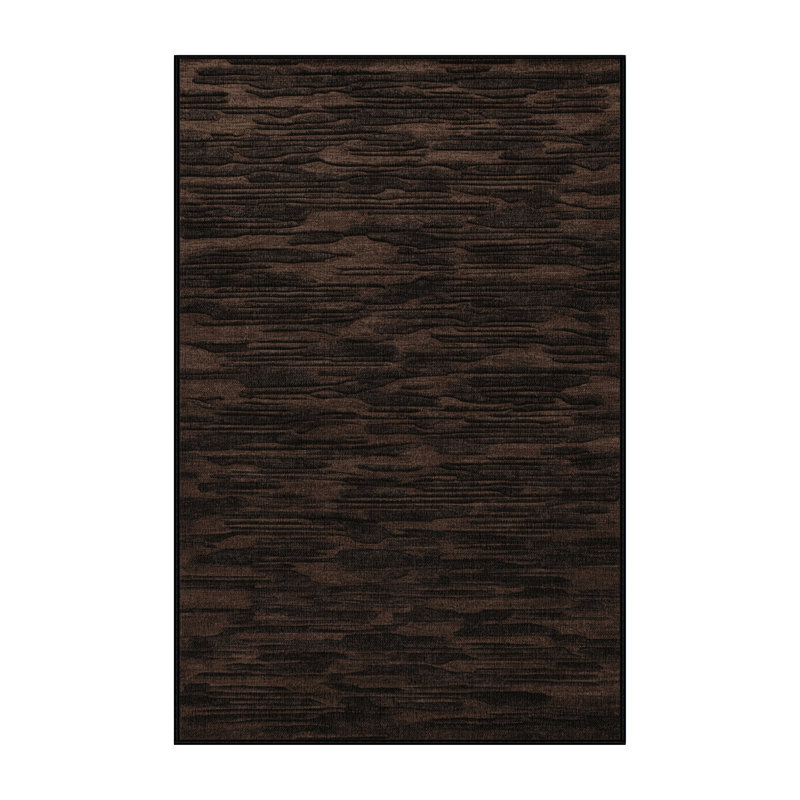 Tapis abstrait lavable à la machine, Rectangulaire 3 pi x 5 pi