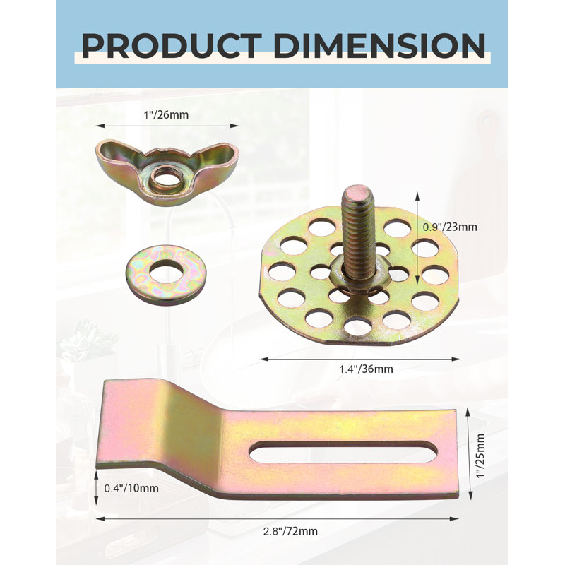 Undermount Sink Clips 10 Pack, Premium Sink Brackets & Sink Mounting Kit