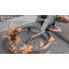 Table de foyer d'extérieur au propane en aluminium avec réservoir de carburant caché et couvercle-99468596