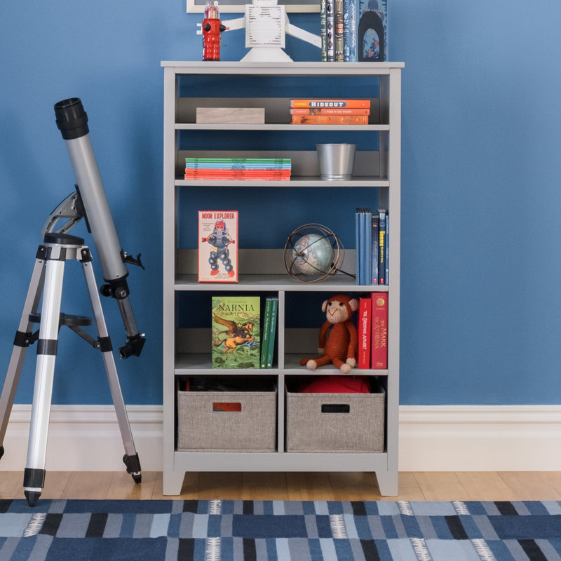 Grande bibliothèque Martha Stewart Living & Apprendre pour enfants H 48 po x l 22 po, Gris