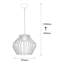 Lustre industriel en métal, finition noire, 14,0 po x 14,0 po | Hauteur: 49,6 po, longueur de câble réglable: 35,4 po | Douille E 27, 40 W maximum, indice de protection IP20 | Parfait pour les salles à manger et les espaces de vie modernes, conception élégante-1480510384-1480510391