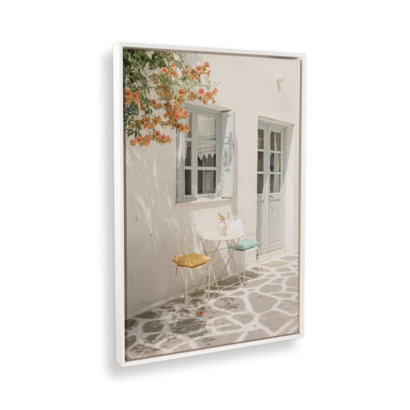 Impression sur toile Sunliet Siesta, 32 po x 48 po, Opaque White Floater Frame