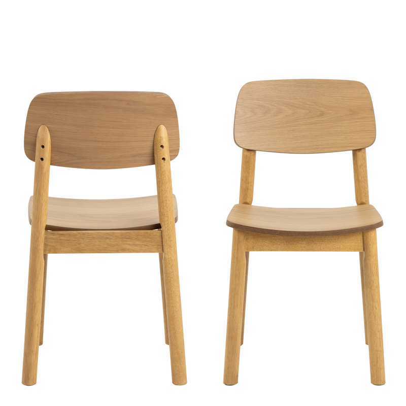 Verden 80cm H Upholstered Parsons Chair in Brown