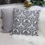 Baroque Skull Throw Pillow – Black & White Day Of The Dead Accent Cushion