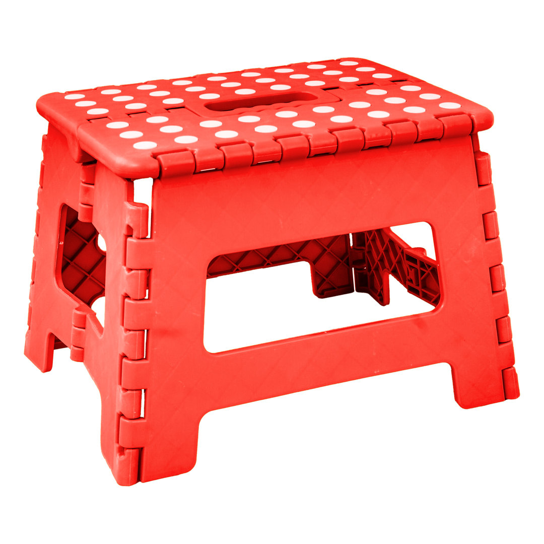 Odacia 1 - Step Plastic Lightweight Folding Small Step Ladder Zoomie Kids 