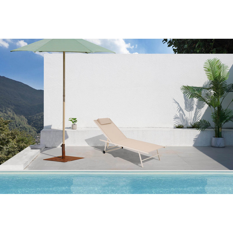 Travis Sun Lounger, Beige