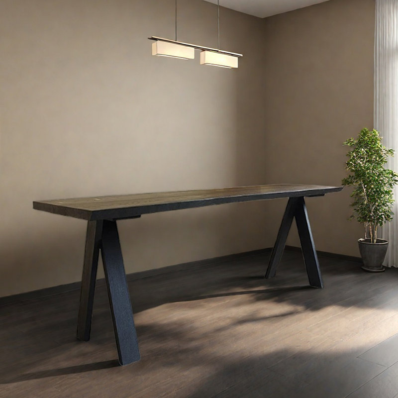 Grande table de bout durable en bois de frêne multifonctionnel, H 29,52 po x L 55,11 po x l 23,62 po